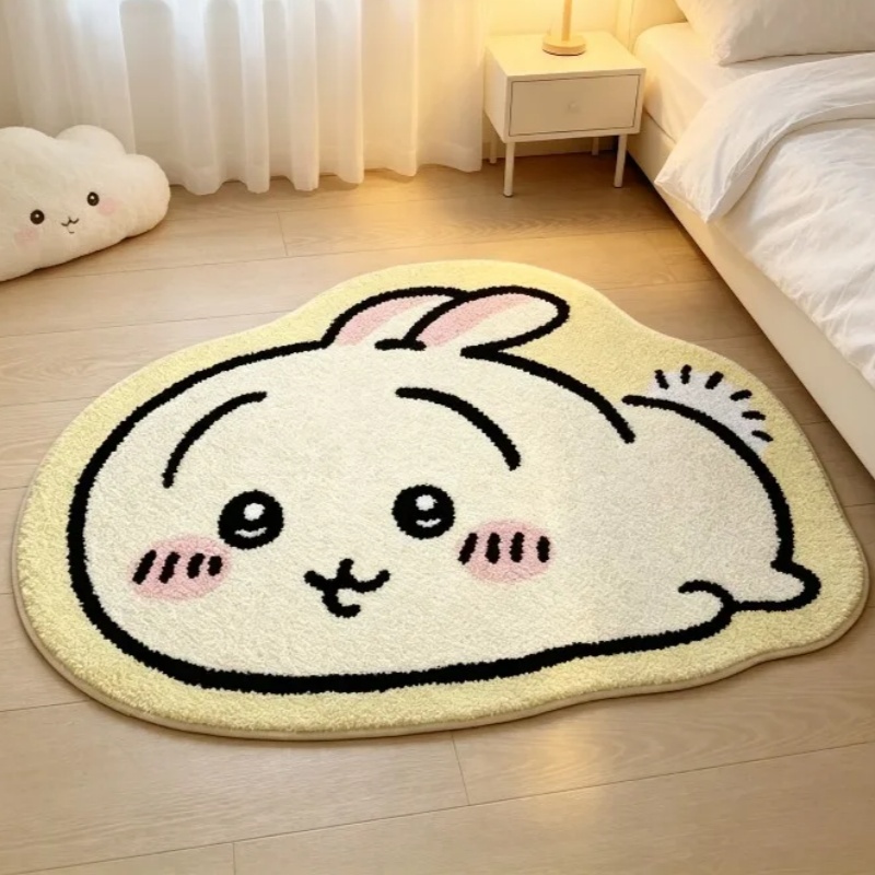 Home Improvement Furniture - -Chiikawa Cartoon Rug Anime Hachiware Usagi