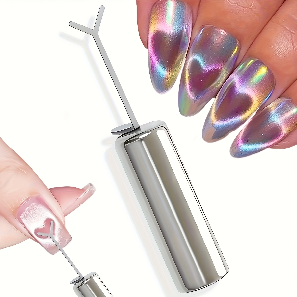Home Improvement Guide - 1/4Pcs Cat Eye Nail Art Magnetic