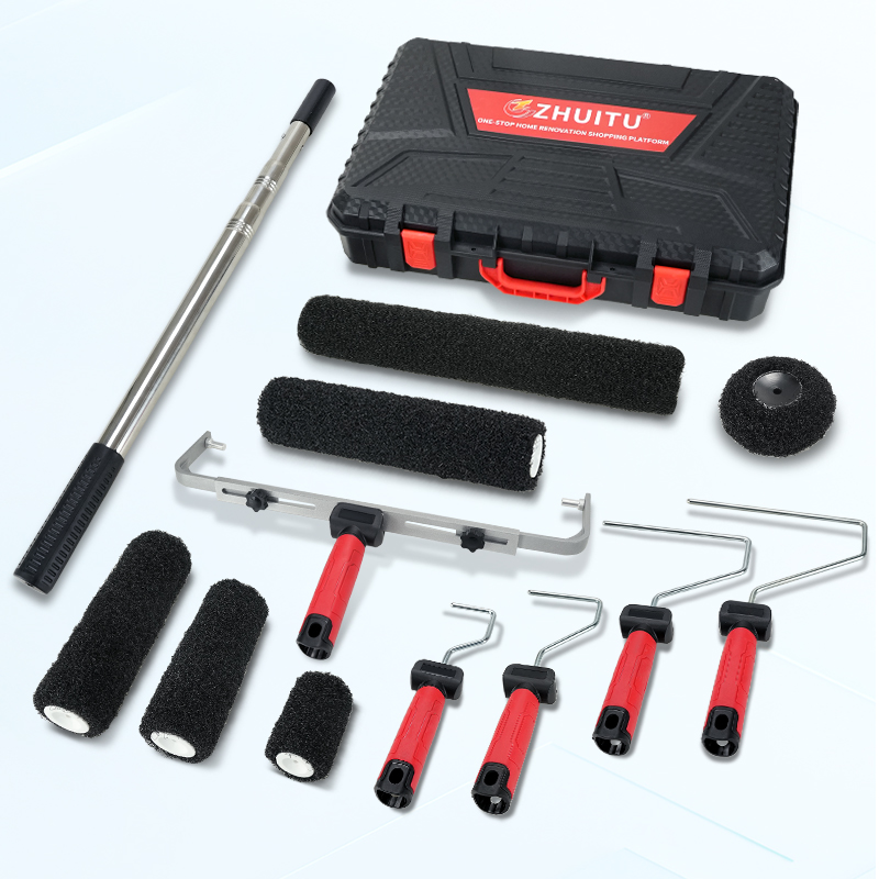 Home Improvement Guide - Black Fiber Roller Brush Kit for