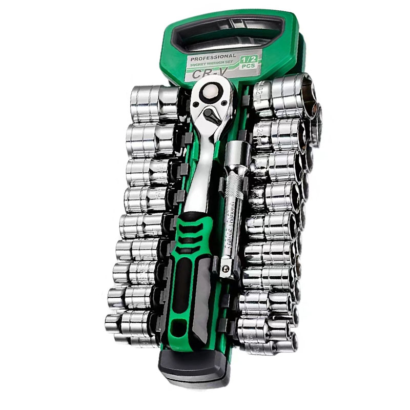 Pipe Wrench Adjustable - 72Drive Socket Set 1/4
