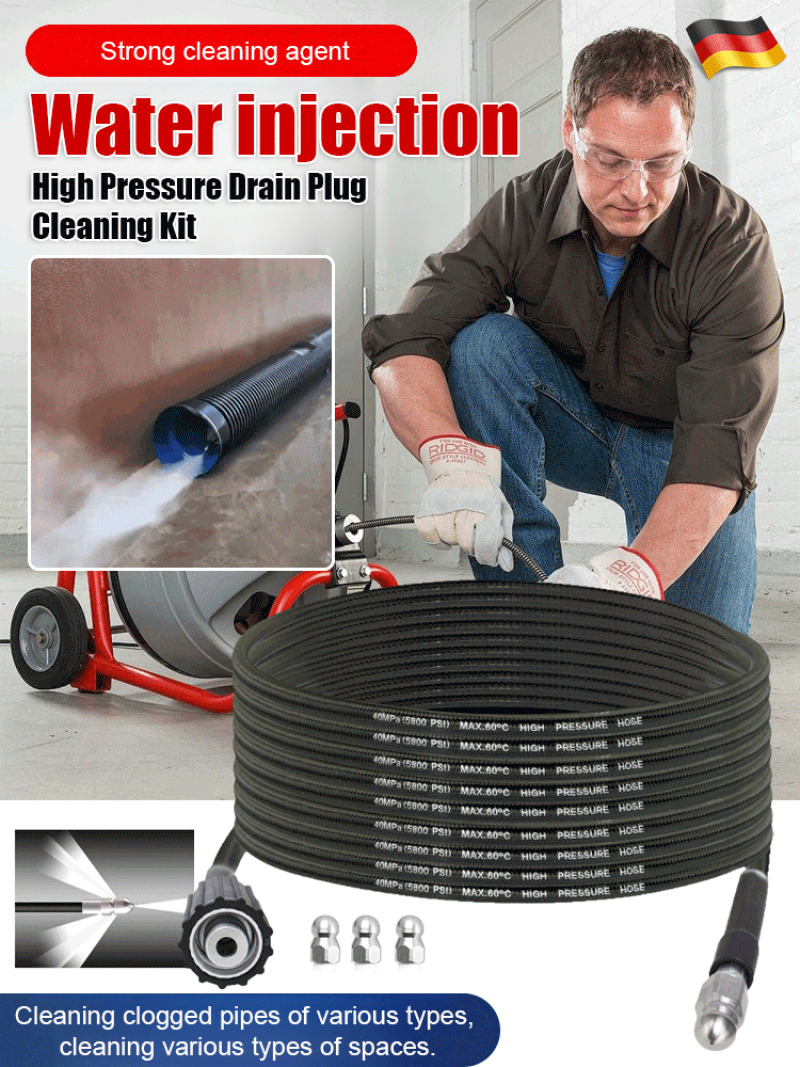 Home Improvement Guide - High Pressure Washer Drain Unclogging Tool
