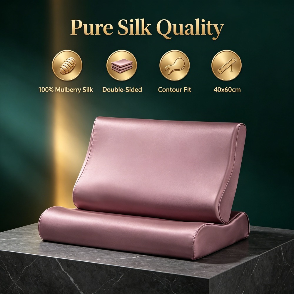 Home Improvement Business - 2 Pack Double-Sided Mulberry Silk Pillowcase