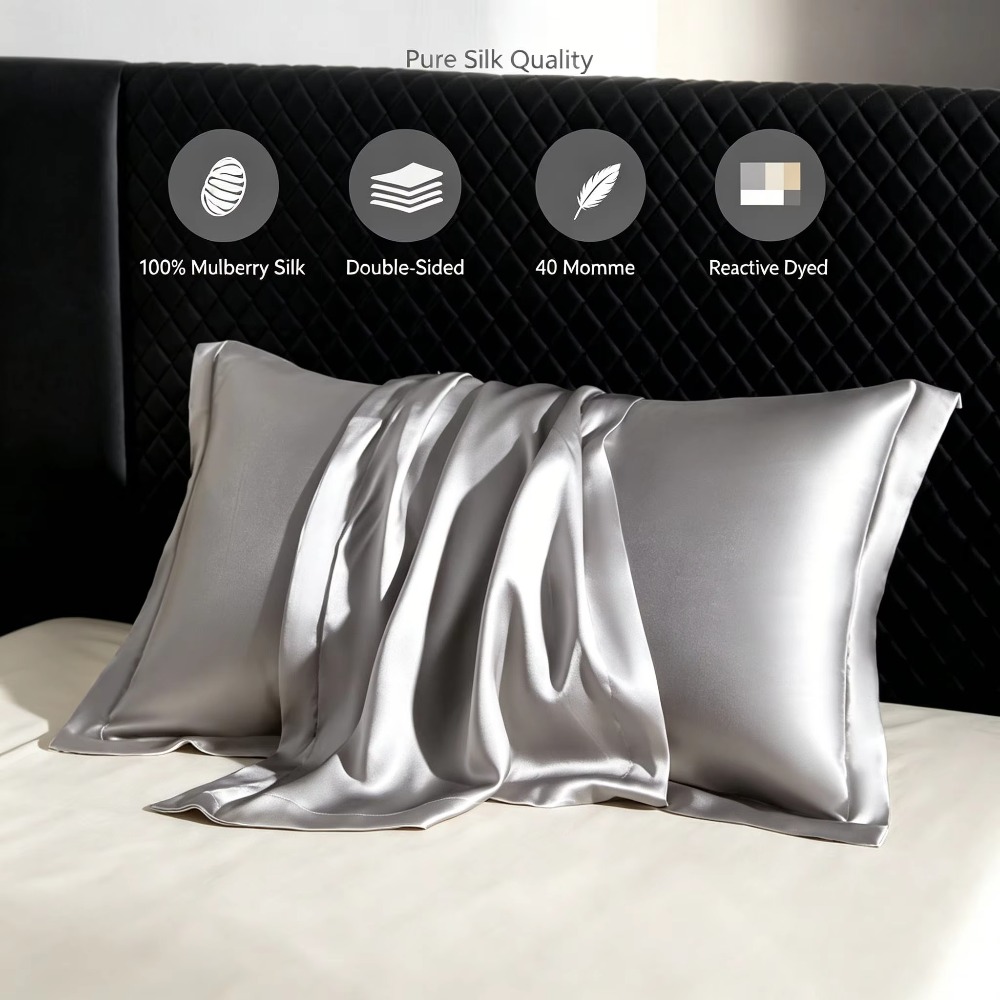 2 Pack 40 Momme 100% Mulberry  - đánh giá và giá Home Improvement Business