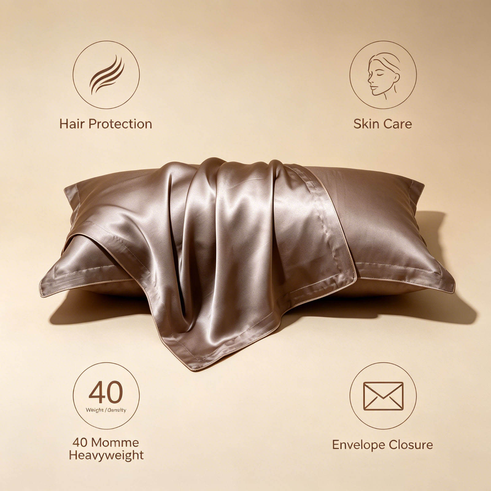 2 Pcs Silk Pillowcase Queen Si - đánh giá và giá Home Improvement Business