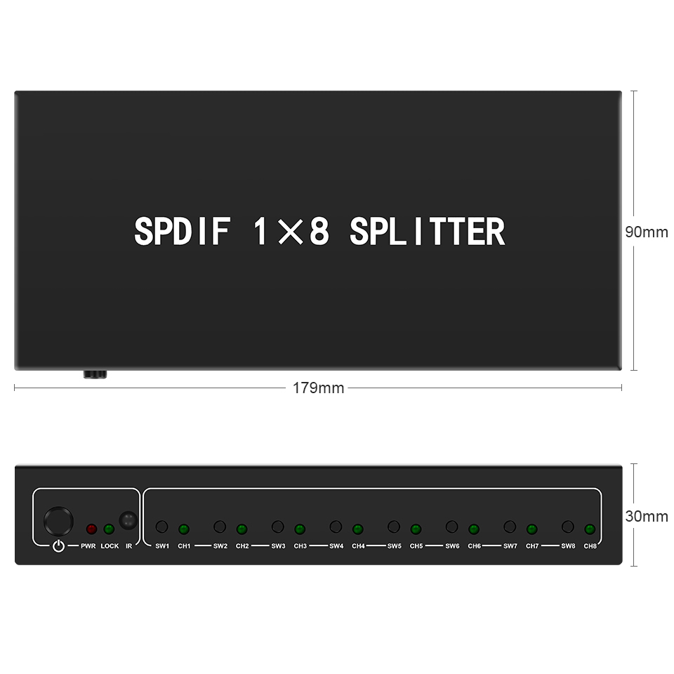 Optical Audio Splitter,1 in 8  - đánh giá và giá Home Improvement Dvd
