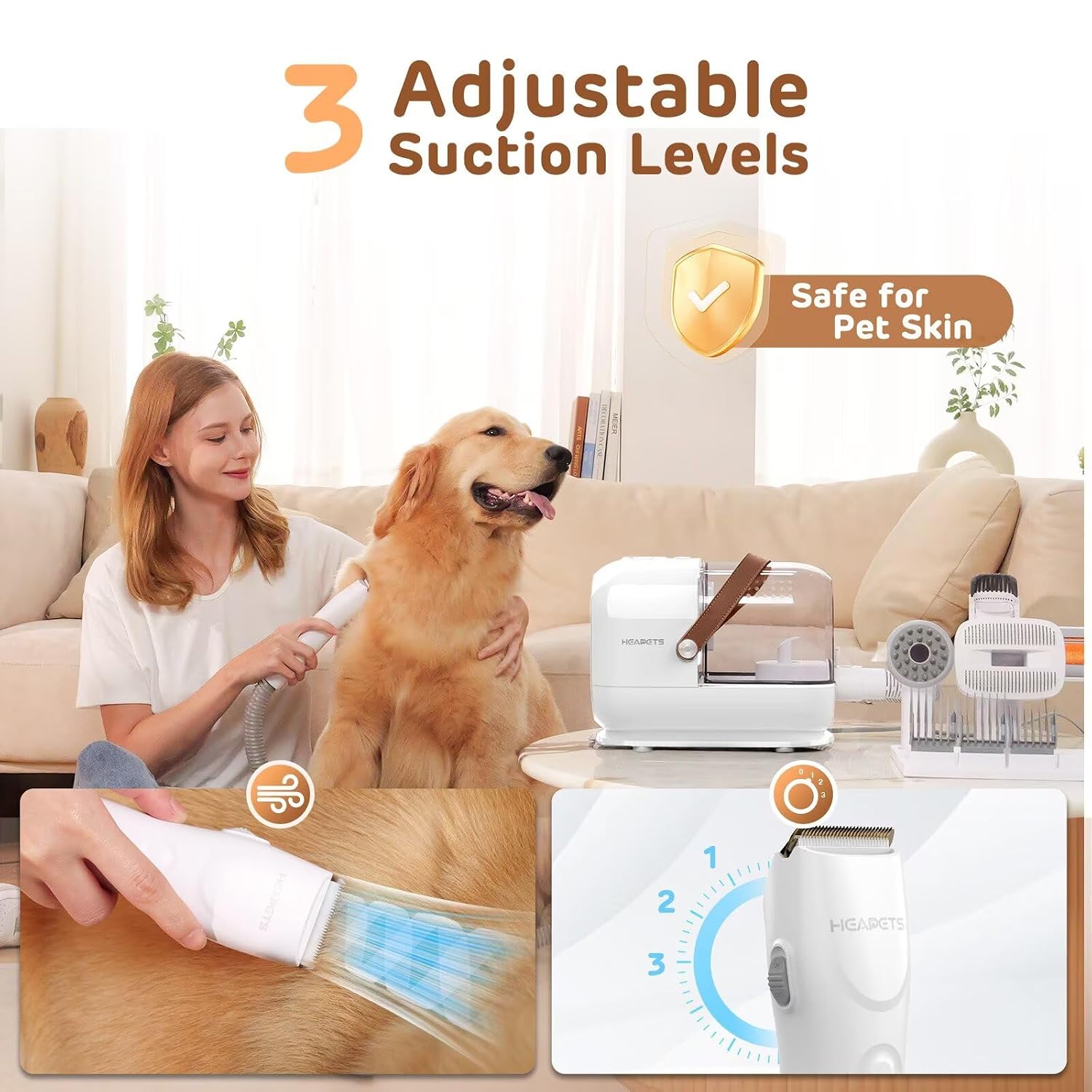 HEAPETS Dog Grooming Vacuum Ki - đánh giá và giá Home Improvement Guide