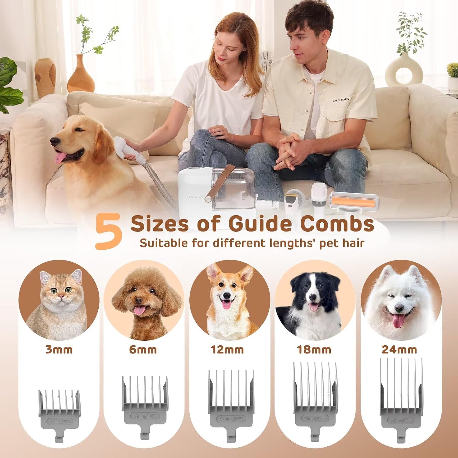 HEAPETS Dog Grooming Vacuum Ki - đánh giá và giá Home Improvement Guide
